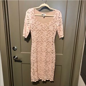 Blush cocktail dress